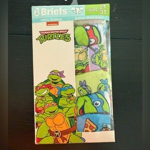 NWT Size 2T/3T Nickelodeon Teenage Mutant Ninja Turtles Boys' Briefs